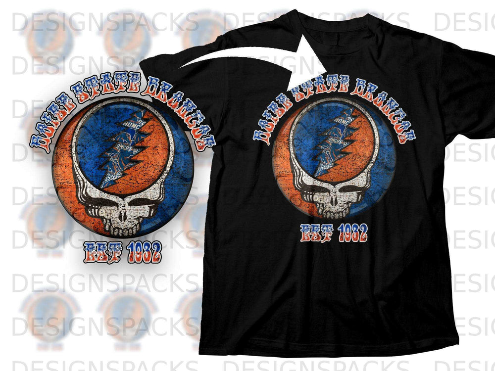Boise State Broncos Skully Circle Est 1932 Shirt
