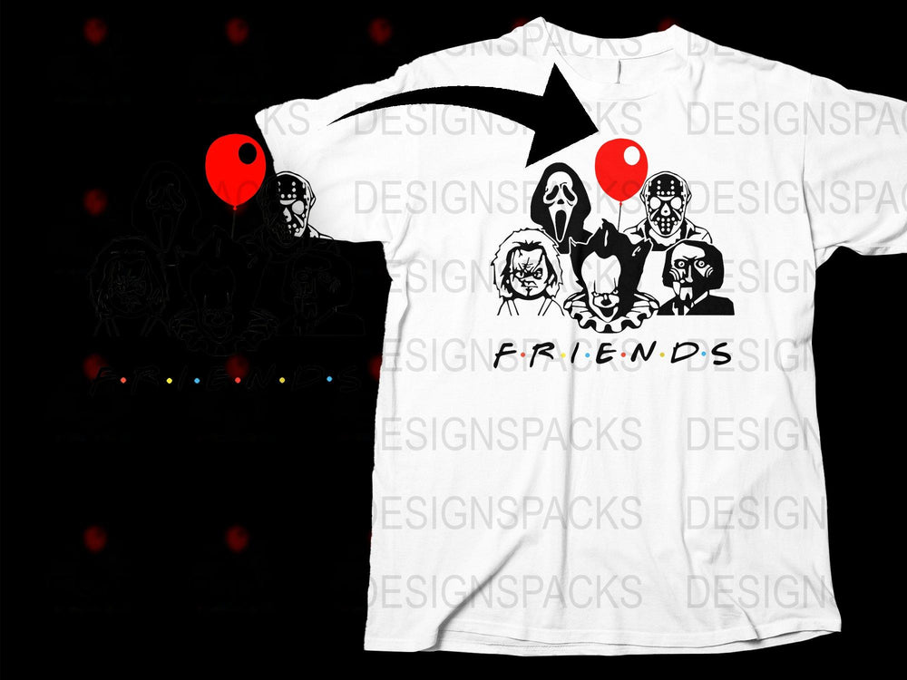 Anime Friends T-Shirt, Cool Japanese Manga Characters Graphic Tee, Unisex White Casual Shirt