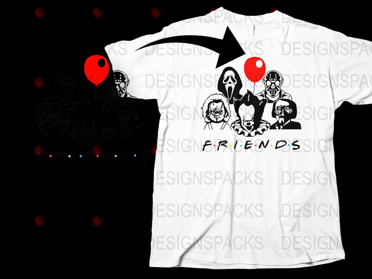 Anime Friends T-Shirt, Cool Japanese Manga Characters Graphic Tee, Unisex White Casual Shirt