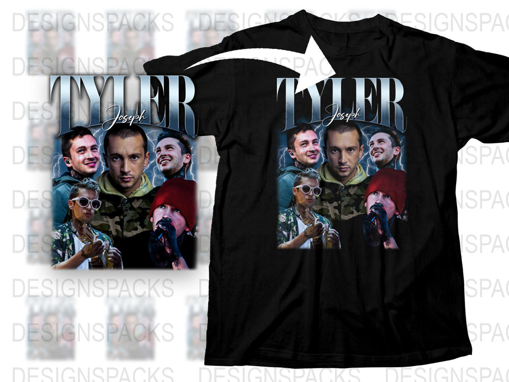 Tyler Joseph Fan Art T-Shirt, Unique Graphic Tee, Music Pop Culture Apparel, Gift for Fans