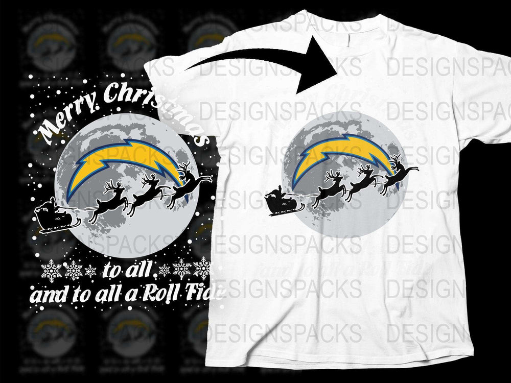 Merry Christmas San Diego Football T-Shirt, Holiday Santa Sleigh Graphic Tee, Sports Fan Gift Idea