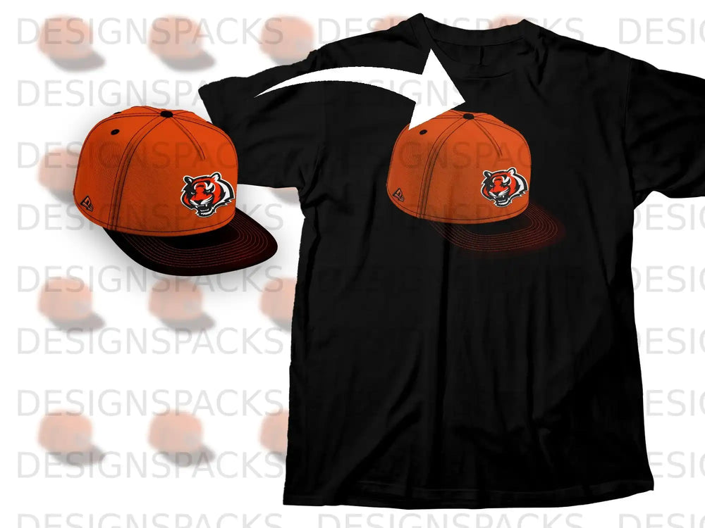 Orange Tiger Cap T-shirt Combo for Fans