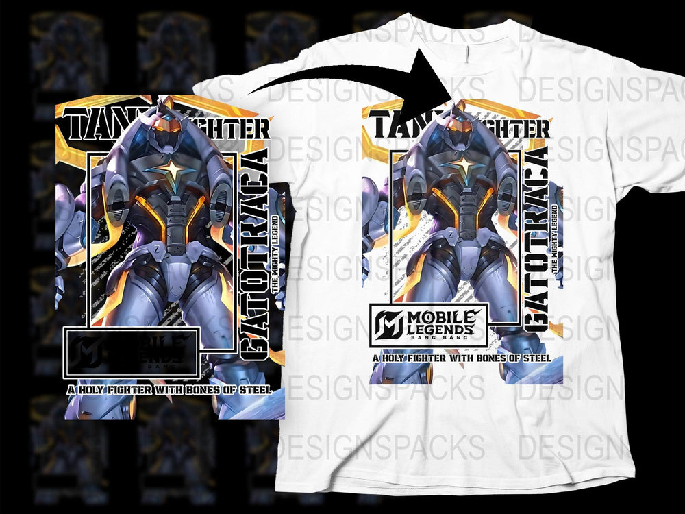 Mobile Legends Tazmanian Fighter Graphic T-Shirt, Video Game Inspired Tee, Casual Wear for Gamers, Men's Fashion, Unique Design