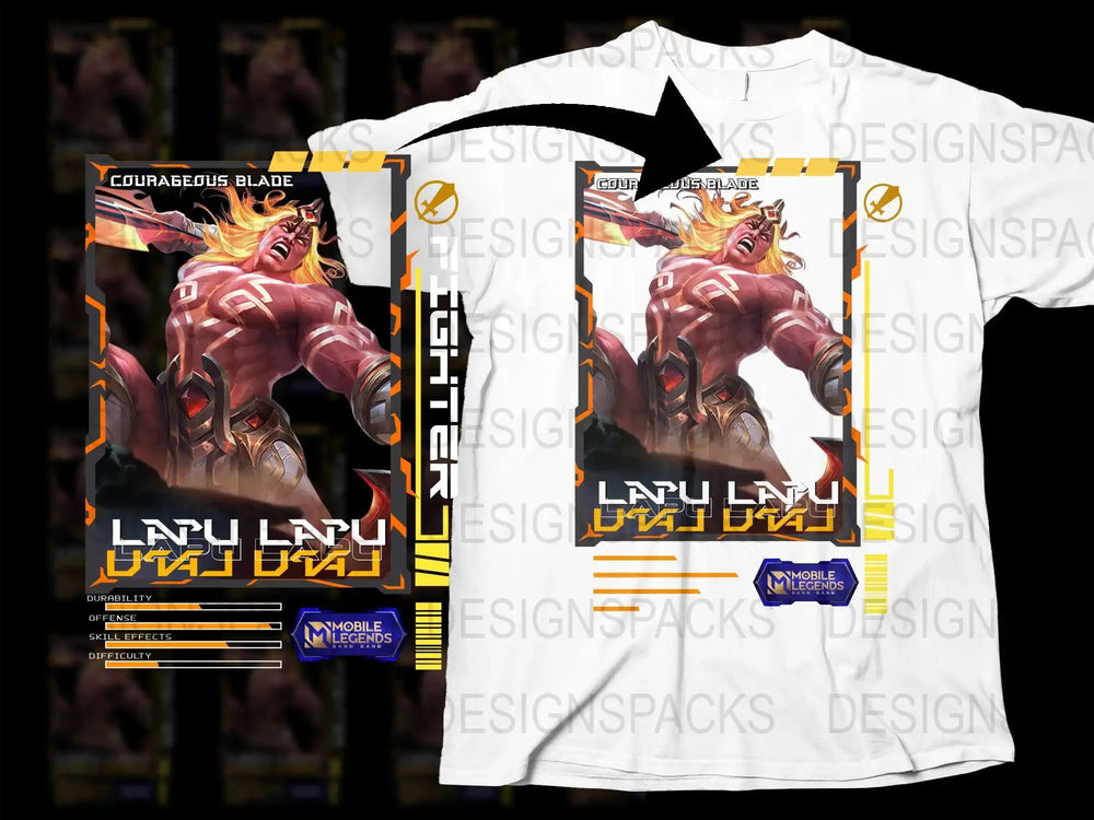 Mobile Legends Courageous Blade T-Shirt, Gaming Apparel, Hero Graphic Tee, Unisex Fashion