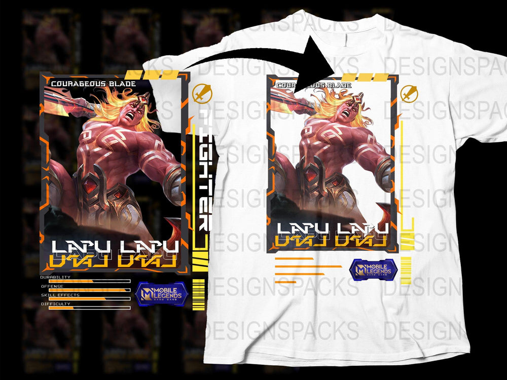 Mobile Legends Courageous Blade T-Shirt, Gaming Apparel, Hero Graphic Tee, Unisex Fashion