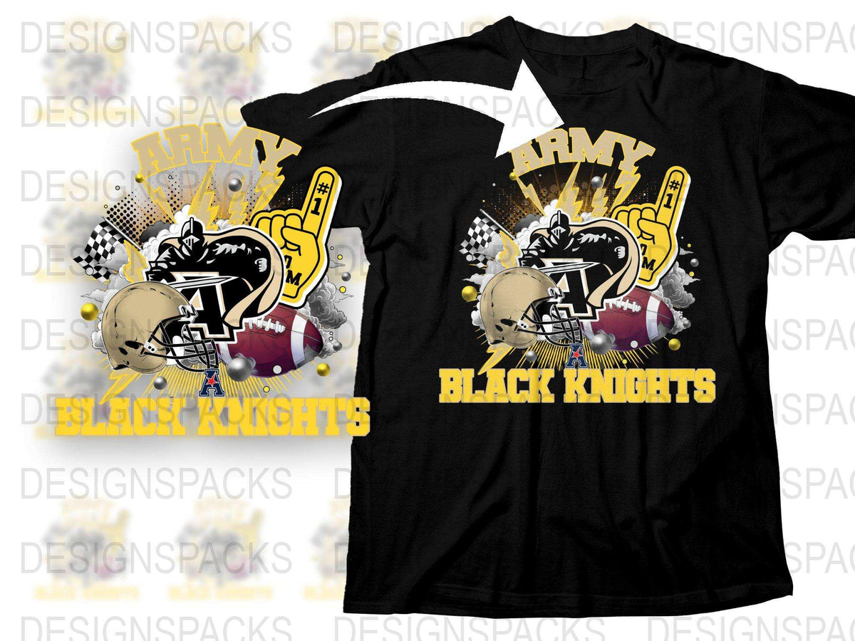 Army Black Knights T-Shirt, College Football Graphic Tee, Sports Fan Apparel, Trendy Game Day Shirt