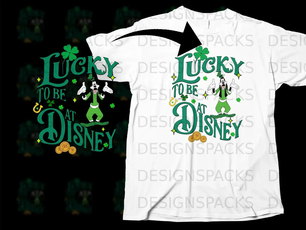 Lucky To Be At Disney Goofy Shamrocks Gold Coins product type