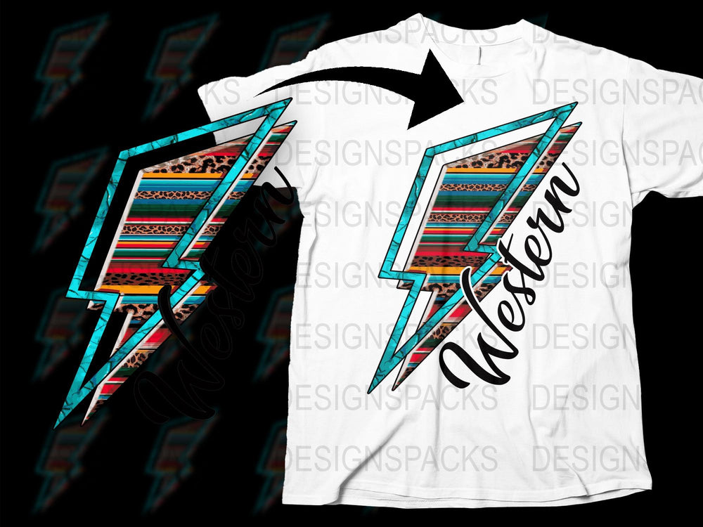 Western Inspired T-Shirt, Colorful Geometric Print, Casual Graphic Tee, Bold Fashion Statement Shirt