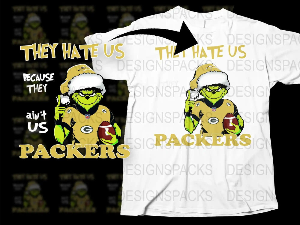Green Bay Football Fan T-Shirt, Unique Animated Character Design, Sports Team Apparel