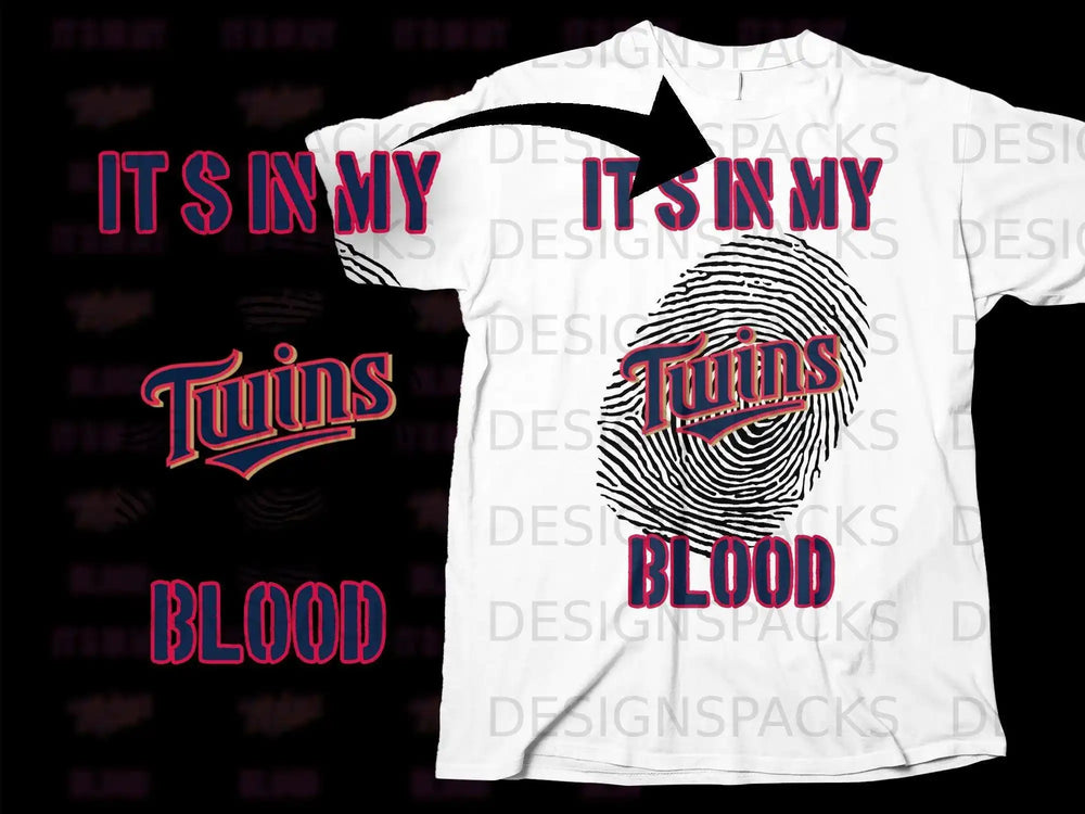It's In My Twins Blood Graphic Tee