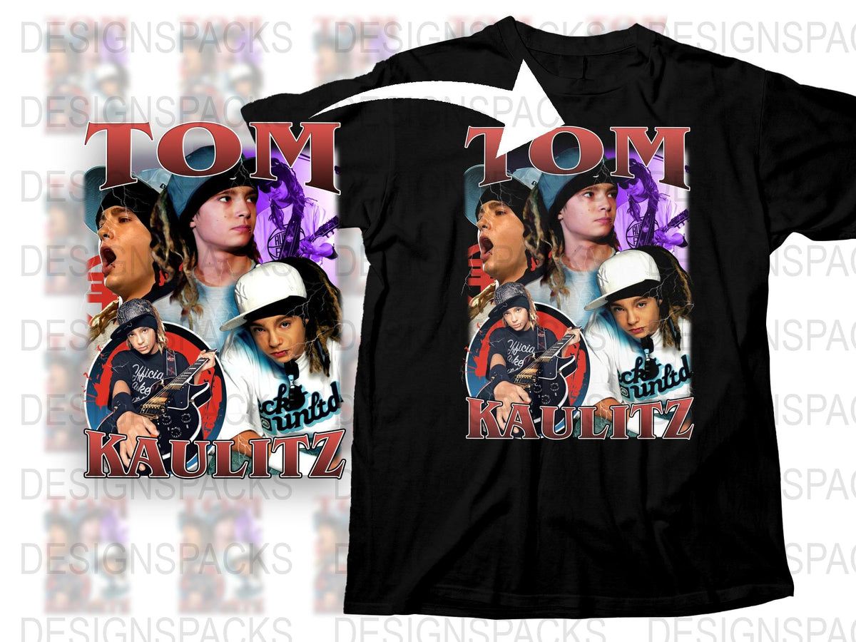 Tom Kaulitz Fan T-Shirt, Vintage Band Tee, 90s Music Fashion, Unisex Rock Shirt
