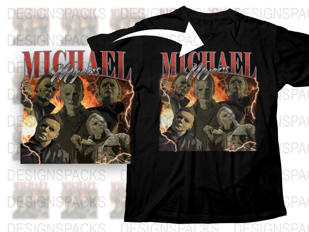 Michael Myers Horror Movie T-Shirt, Halloween Graphic Tee, Unisex Adult Clothing, Scary Film Fan Gift