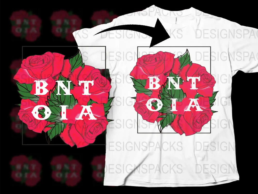 Bright Red Rose Graphic T-Shirt, Floral Print Tee, Summer Fashion Top, Casual Streetwear Style, Unisex Clothing