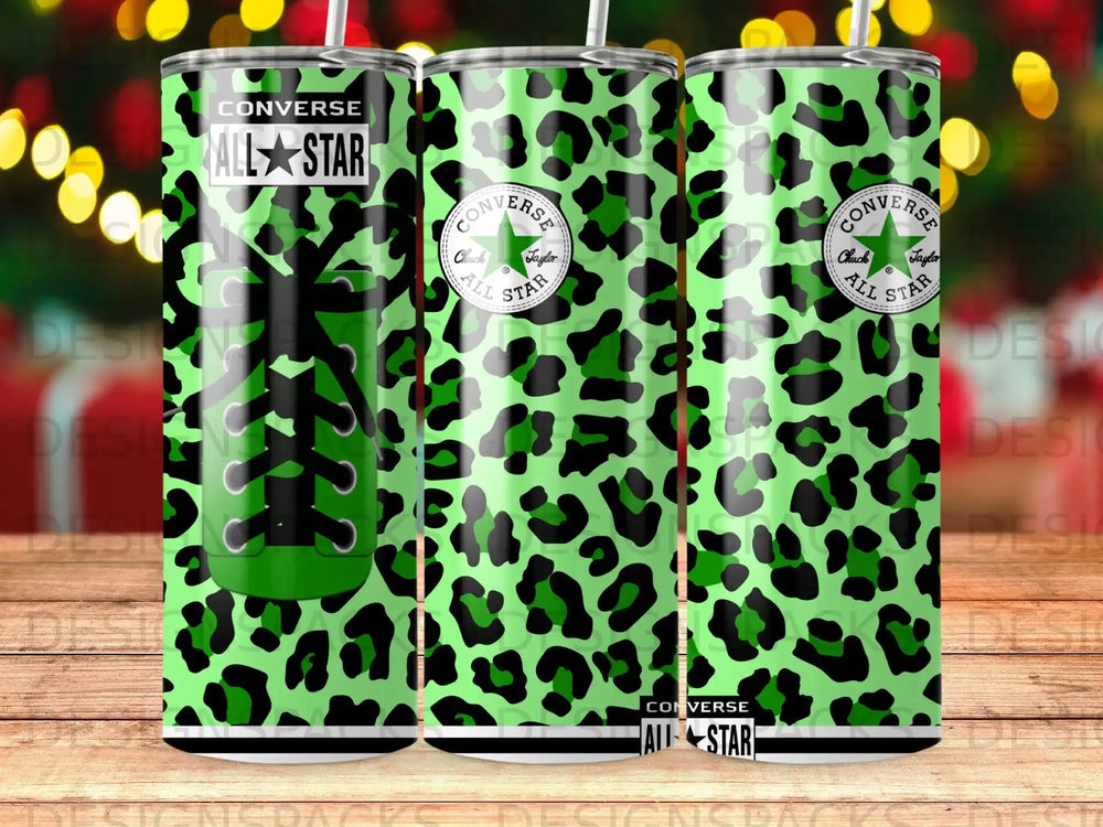 Converse All Star Chuck Taylor Green Leopard Tumbler product type