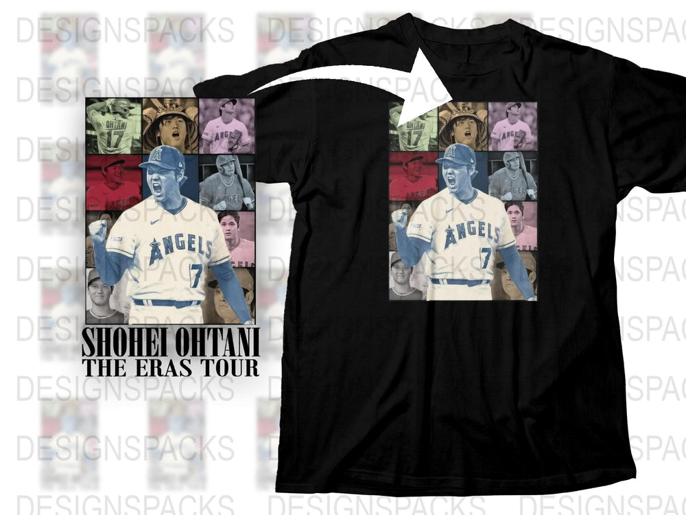 Shohei Ohtani The Eras Tour T-Shirt, Vintage Baseball Graphic Tee, Unisex Sports Fan Apparel