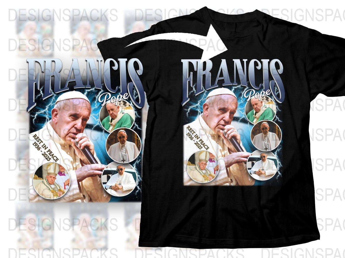Pope Francis T-Shirt, Religious Leader Graphic Tee, Catholic Church Gift, Faith Inspired Apparel