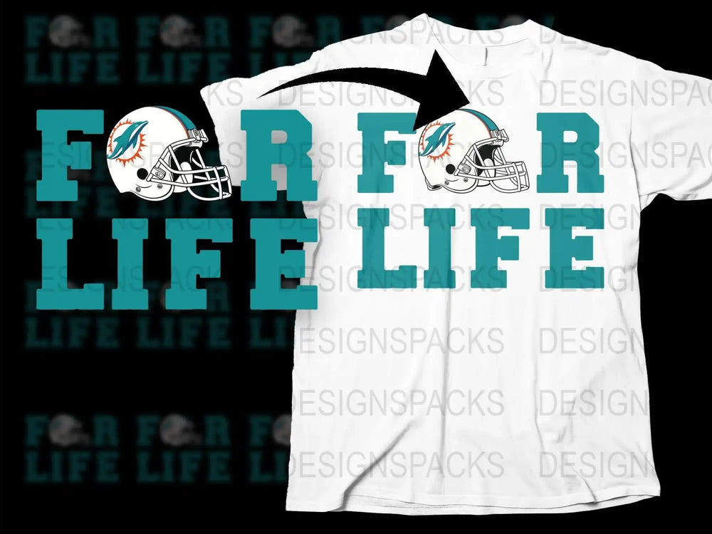 Miami Football Fan T-Shirt White Graphic Tee Sports Team Support Apparel