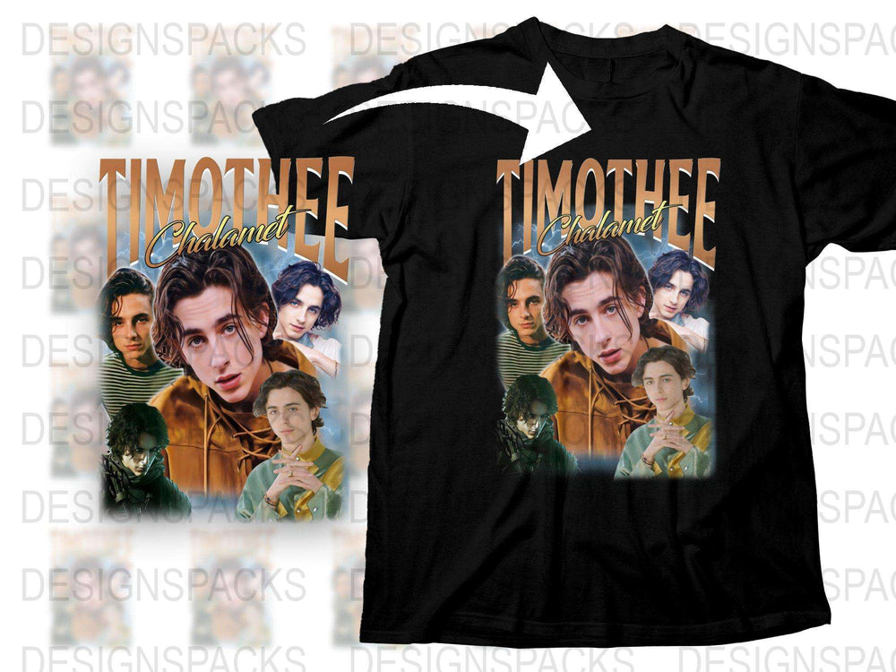 Timothee Chalamet Graphic T-Shirt, Celebrity Fan Art Tee, Movie Star Portrait Shirt, Unique Gifts for Fans, Unisex Clothing