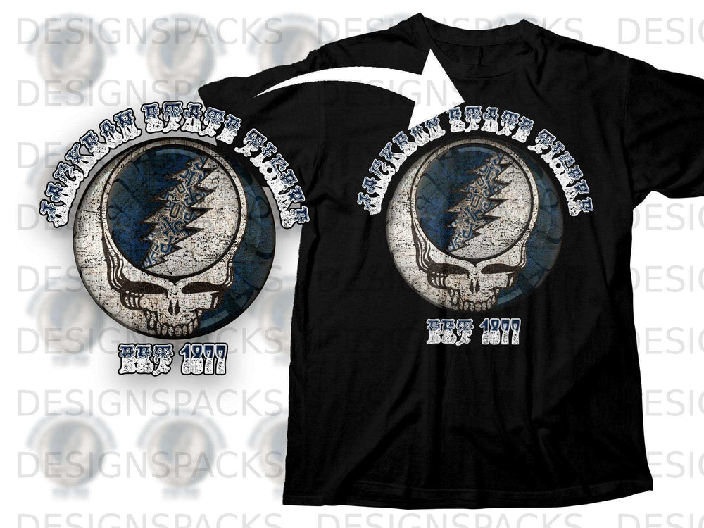 Jackson State Fresh 1877 Skull and Lightening Shirt