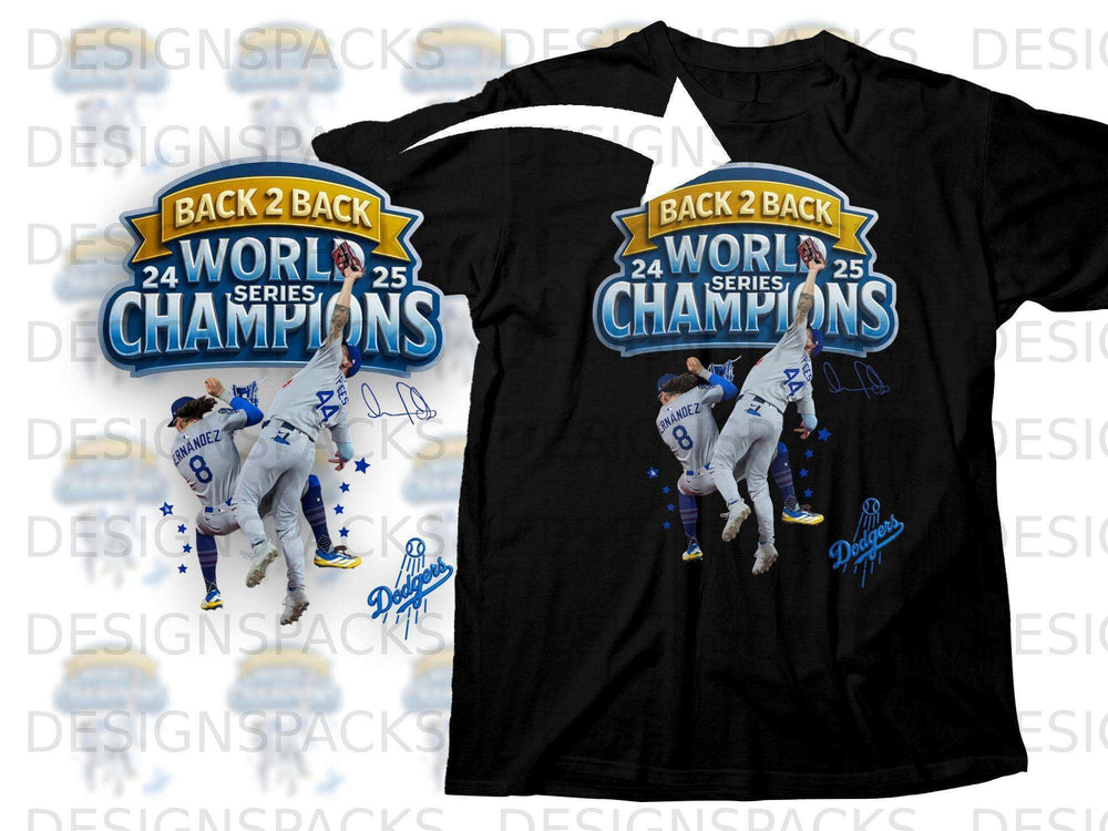 Back 2 Back World Series Champions 24-25 Dodgers T-shirt