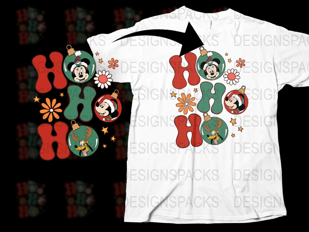 Mickey Mouse Holiday T-Shirt, Festive Disney Christmas Tee, Unisex Winter Apparel for Adults and Kids