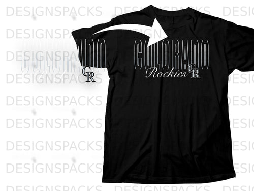 Black t-shirt with 