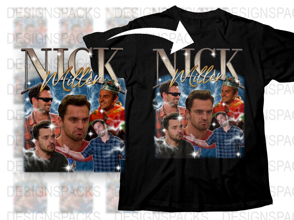 Nick Miller Inspired Graphic T-Shirt, New Girl TV Show Fan Tee, Unique Gift Idea, Unisex Clothing