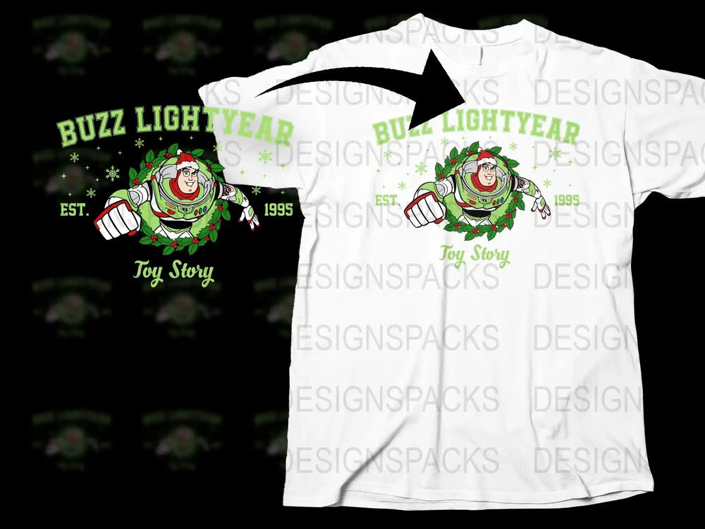 Buzz Lightyear Toy Story T-Shirt, Vintage 1995 Graphic Tee, Disney Pixar Animation Fan Apparel