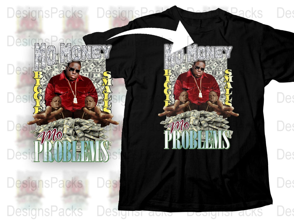 Mo Money Mo Problems Graphic T-Shirt, Vintage Hip Hop Tee, 90s Rap Music Shirt, Retro Streetwear Style, Urban Fashion Top