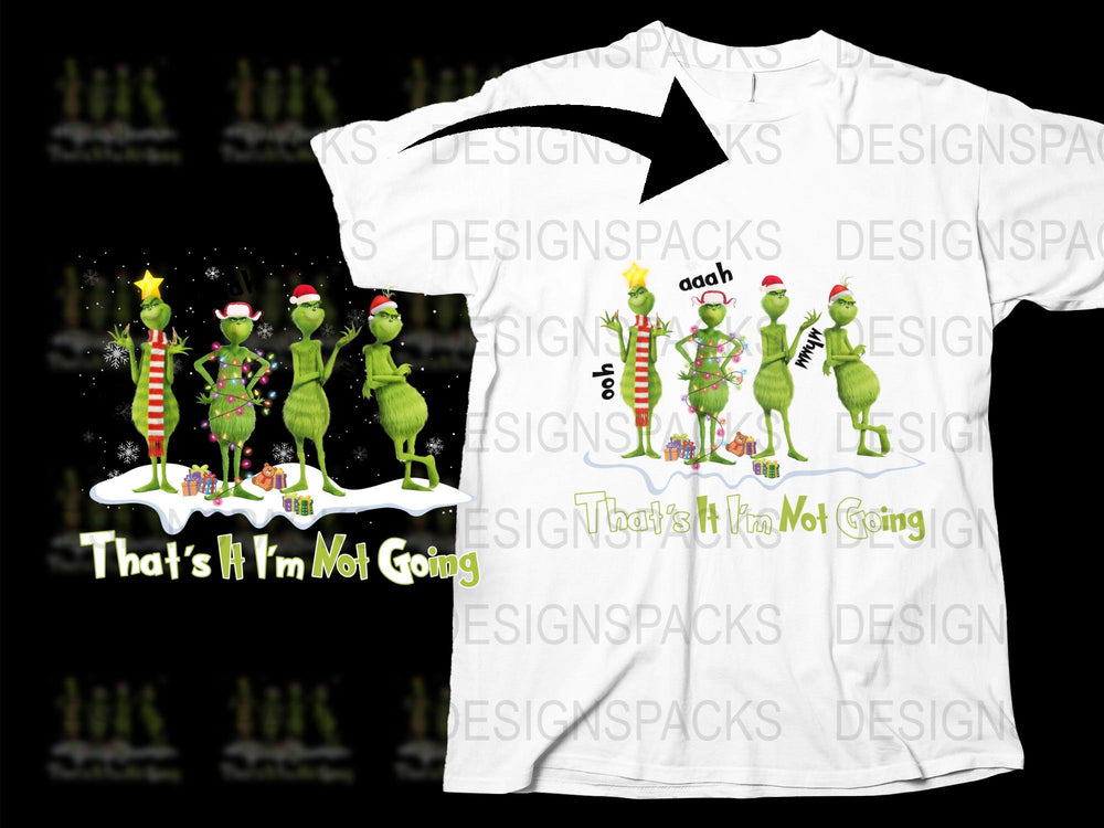 Funny Christmas Grinch T-Shirt, Holiday Humor Tee, Festive Winter Apparel, Unisex Adult Clothing
