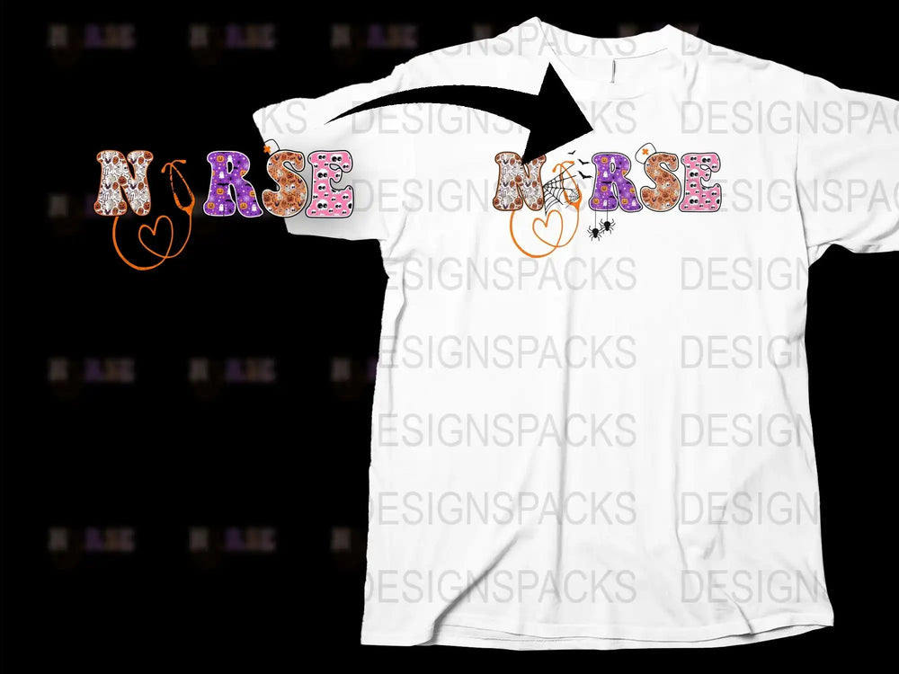 Nurse Life T-Shirt, Floral Print Nurse Shirt, Cute Nursing Gift, Heart Stethoscope Tee, RN Graphic Top, White Cotton Shirt