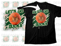 Load image into Gallery viewer, Let's Go Bucks Milwaukee Basketball Fan Shirt
