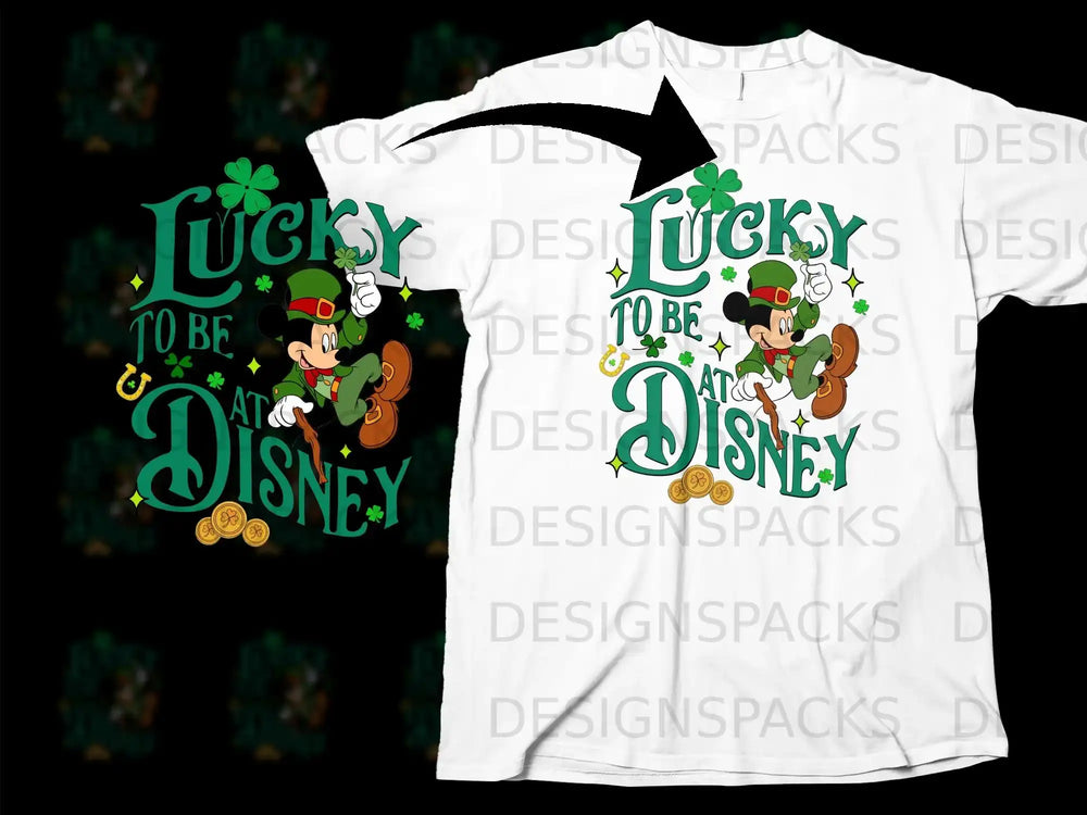 LUCKY TO BE AT DISNEY Mickey St Patricks Day product type
