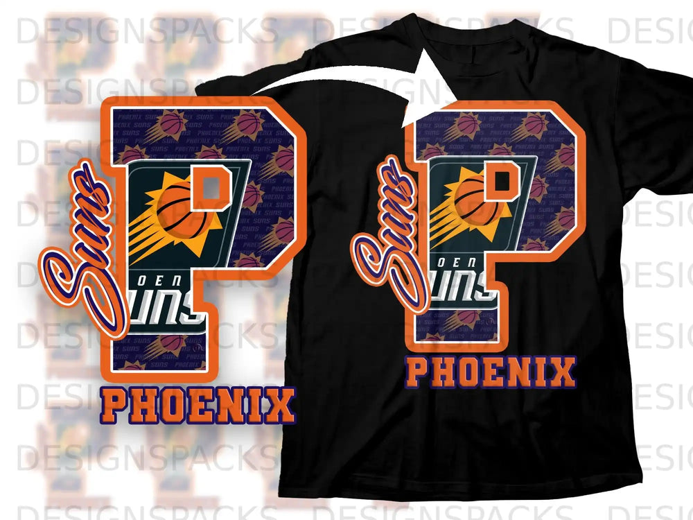 Suns Phoenix Basketball Team Customized T-shirt