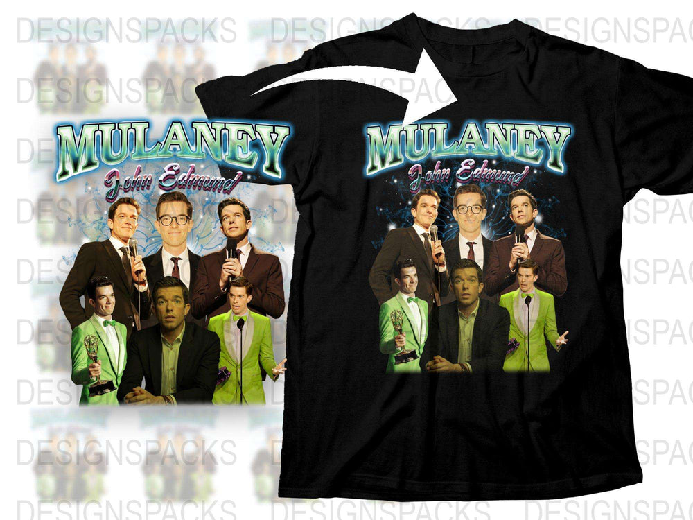John Mulaney Graphic T-Shirt, Comedian Fan Merchandise, Men's Black Tee, Novelty Gift Idea