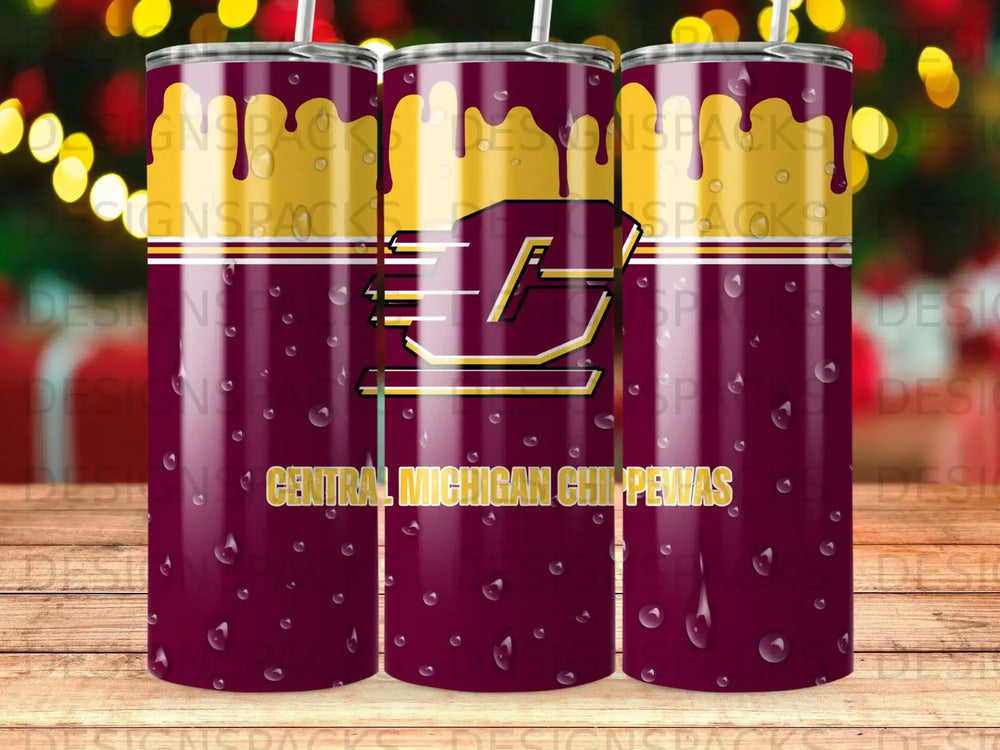 Central Michigan Chippewas Maroon Gold Tumbler product type