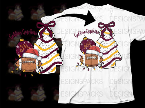 College Gophers Football T-Shirt, Maroon Gold Mascot Graphic Tee, Sports Fan Apparel, Unique Gift Idea