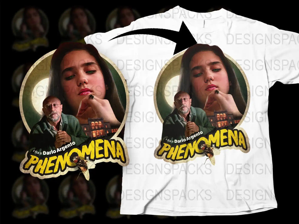 Phenomena Dario Argento Mena T-Shirt, Vintage Horror Movie Tee, Unisex Graphic Shirt, Film Fan Gift