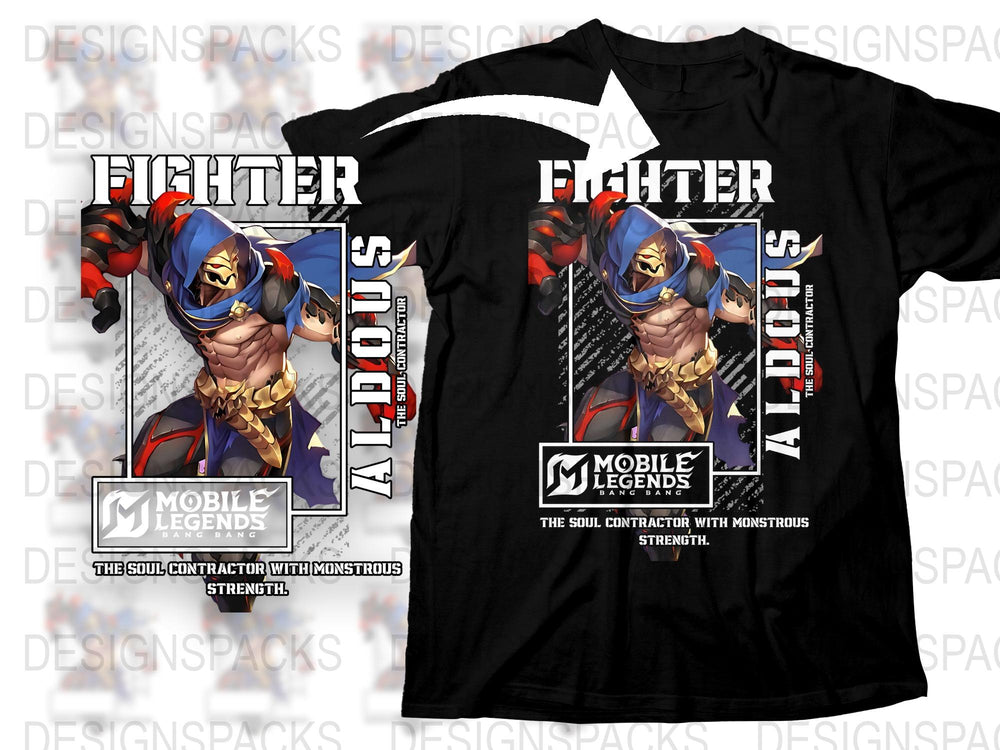 Mobile Legends Fighter Spooky T-Shirt, Graphic Tee, Gamer Apparel, Cool Character Shirt, Gift for Gamers
