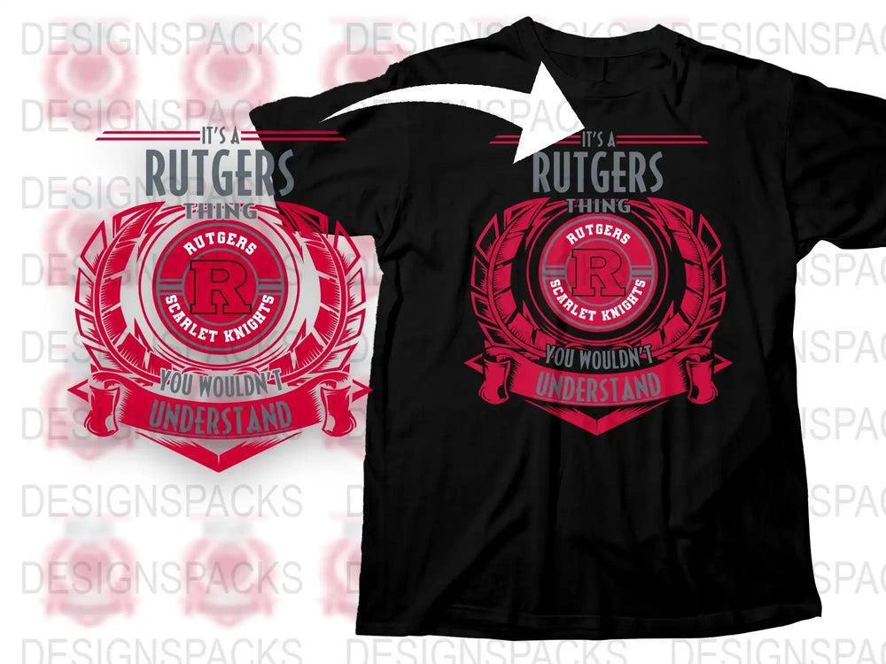Rutgers University T-Shirt, Scarlet Knights Graphic Tee, College Apparel, Sports Fan Gift