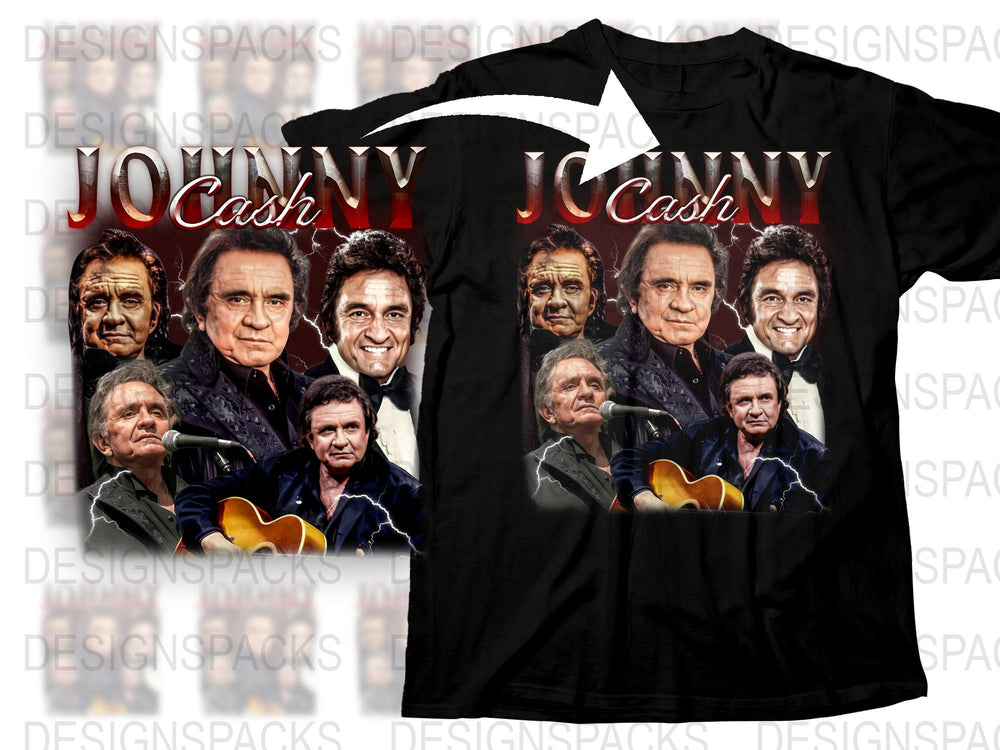 Johnny Cash Graphic T-Shirt, Vintage Music Legend Tee, Classic Rock and Roll Shirt, Gift for Music Lovers
