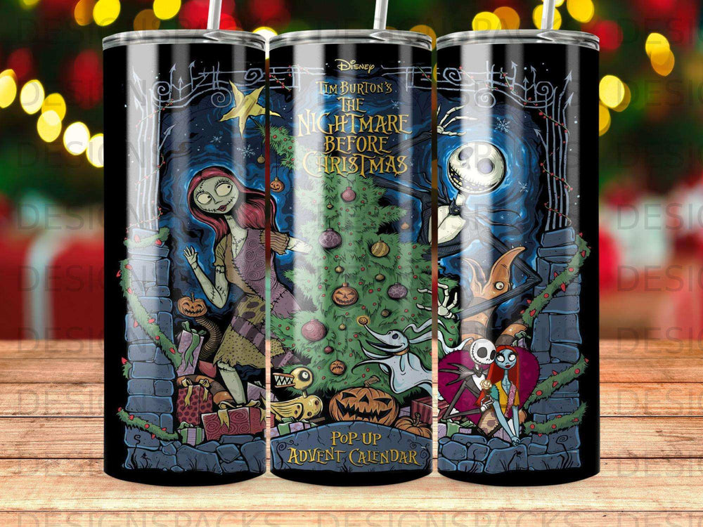 The Nightmare Before Christmas pop-up advent calendar featuring Jack, Sally, and Zero.
