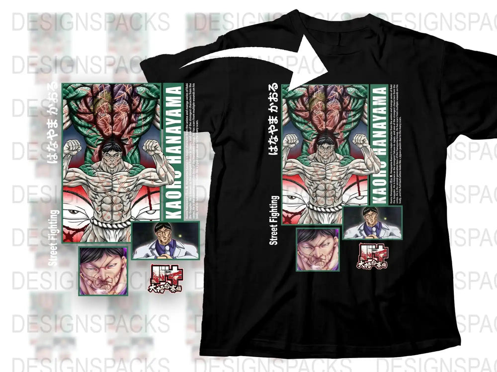 Anime Inspired Graphic T-Shirt, Colorful Kaido Character Design, Casual Cotton Tee, Unique Manga Art Shirt