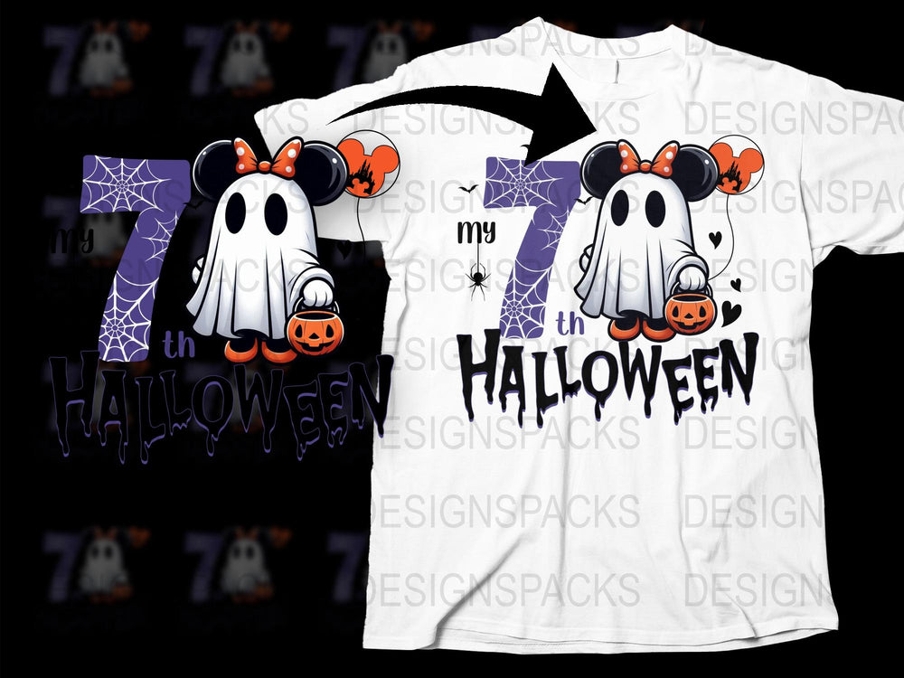 Cute Ghost Halloween T-Shirt, Kids Spooky Costume Tee, Trick or Treat Outfit, Fun October Clothing