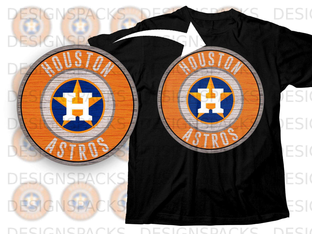Houston Astros Logo T-Shirt Baseball Fan Apparel