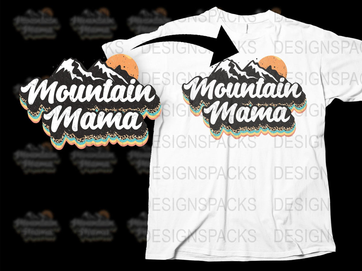 Mountain Mama T-Shirt, Nature Inspired Graphic Tee, Hiking Adventure Casual Wear, Unisex Cotton Shirt
