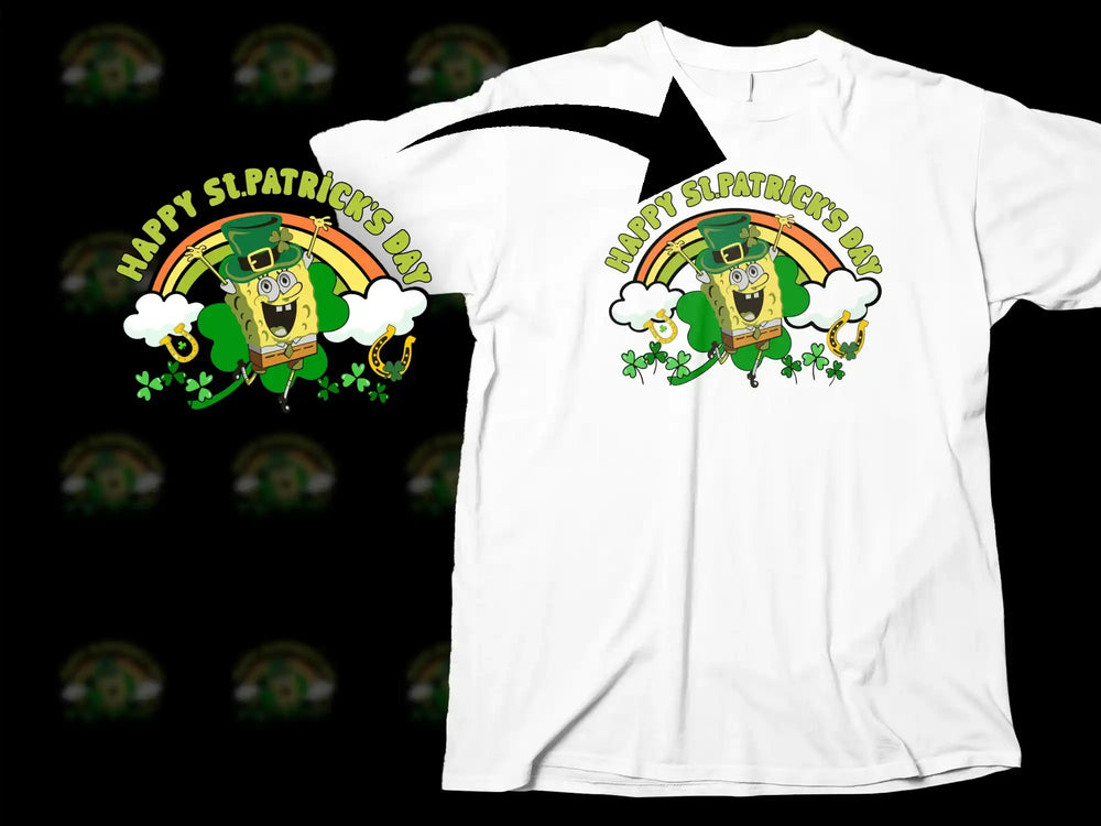 HAPPY ST.PATRICK'S DAY Spongebob Leprechaun Rainbow product type