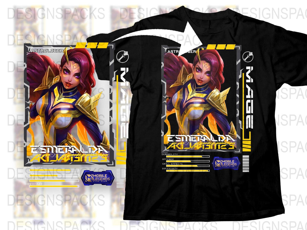 Mobile Legends Esmeralda Aquilae T-Shirt, Graphic Tee, Gaming Apparel, Unisex Clothing
