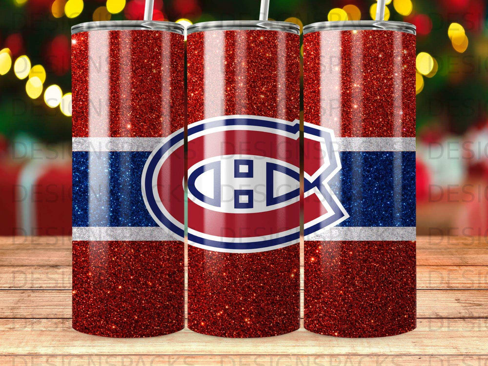 Red Blue Glitter Montreal Canadiens Tumbler product type