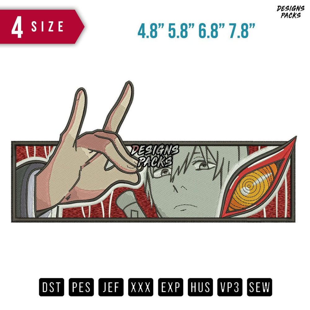 Aki Hand Anime Embroidery Design